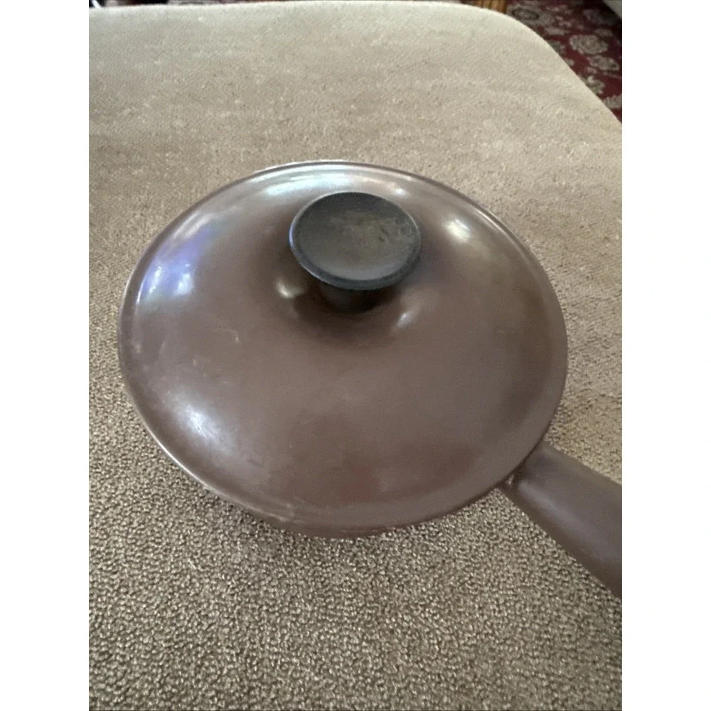 Vintage Le Creuset Sauce Pan #14 France Cast Iron With Lid Hollow Handle (TD)